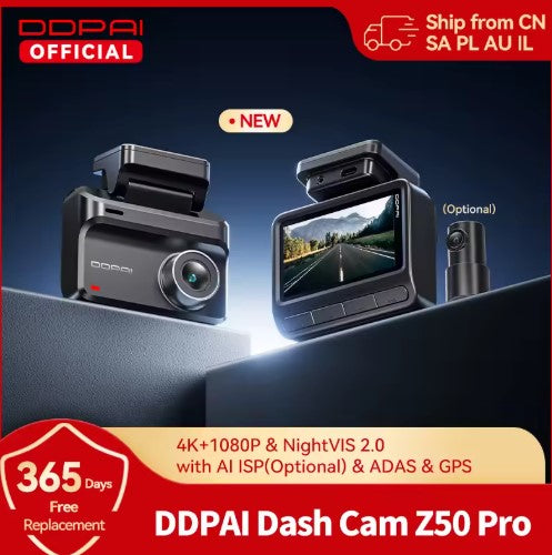2025 New DDPAI Dash Cam Z50 Pro 4K