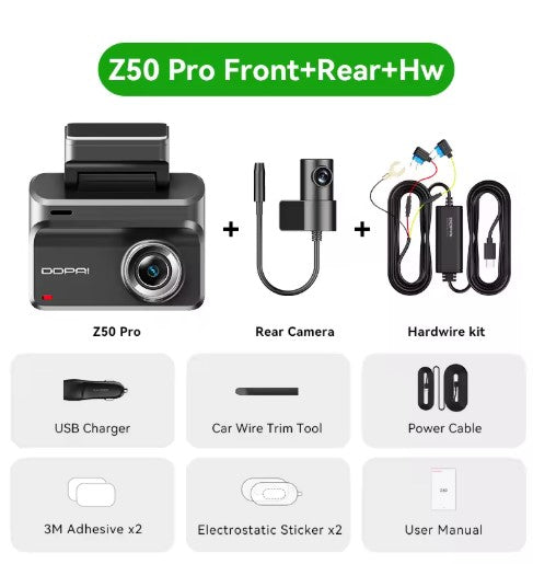 2025 New DDPAI Dash Cam Z50 Pro 4K