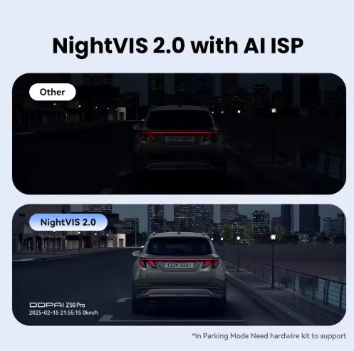 2025 New DDPAI Dash Cam Z50 Pro 4K