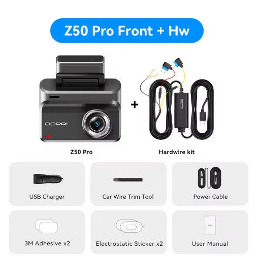 2025 New DDPAI Dash Cam Z50 Pro 4K