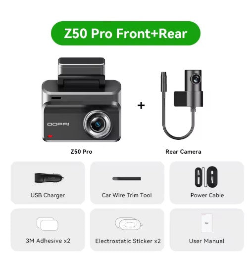2025 New DDPAI Dash Cam Z50 Pro 4K