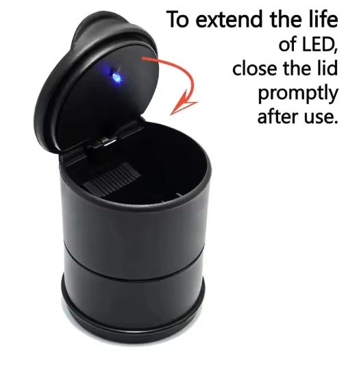 Universal Car LED Ashtray Garbage Coin Storage Cup Container Cigar Ashtray Holder