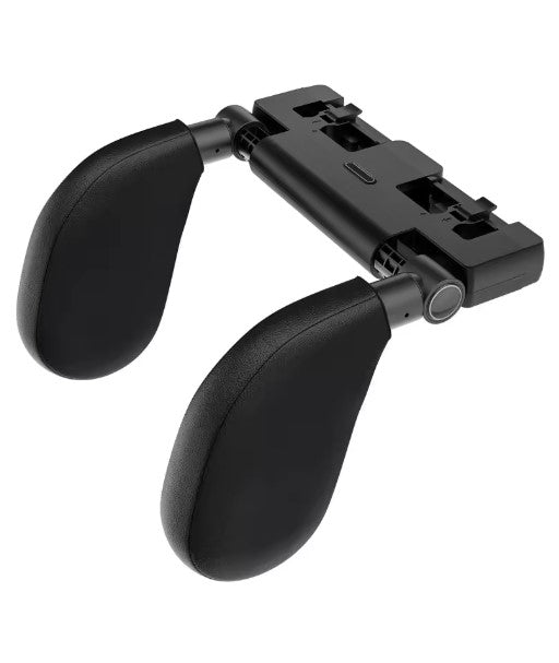 Universal 360° Adjustable Auto Cervical Pillow with Memory Foam &amp; Side Pads Ergonomic One-Click Sleep Headrest