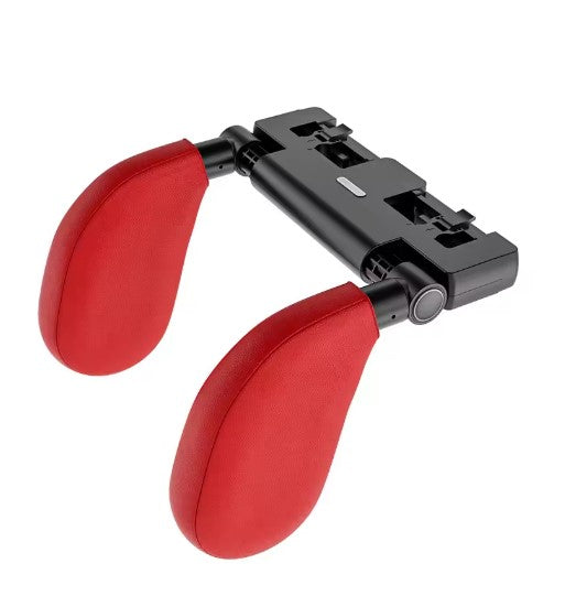 Universal 360° Adjustable Auto Cervical Pillow with Memory Foam &amp; Side Pads Ergonomic One-Click Sleep Headrest