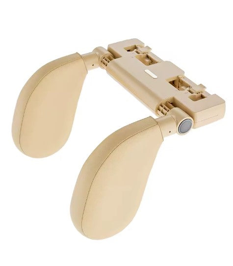 Universal 360° Adjustable Auto Cervical Pillow with Memory Foam &amp; Side Pads Ergonomic One-Click Sleep Headrest