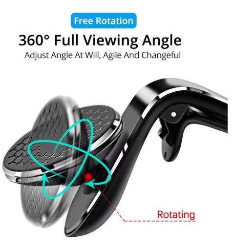 Magnetic car phone holder