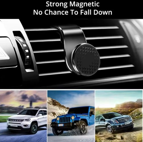 Magnetic car phone holder