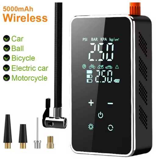 Wireless Air Pump 150psi Touch Screen Portable Electric Tire Inflator